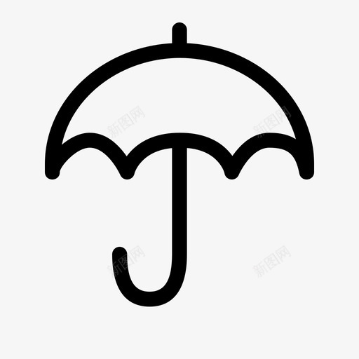 伞雨太阳图标svg_新图网 https://ixintu.com 伞 天气 太阳 雨
