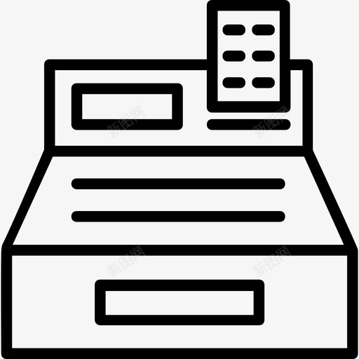 收银机商业和金融31浅圆形图标svg_新图网 https://ixintu.com 商业和金融31 收银机 浅圆形
