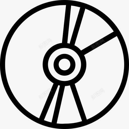 cd盘圆圈光盘图标svg_新图网 https://ixintu.com cd盘 光盘 圆圈 小工具 音乐