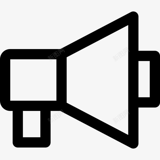 通告通信81线性图标svg_新图网 https://ixintu.com 线性 通信81 通告