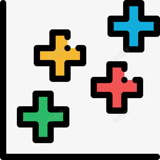 散点信息图元素线颜色图标svg_新图网 https://ixintu.com 信息图元素 散点 线颜色