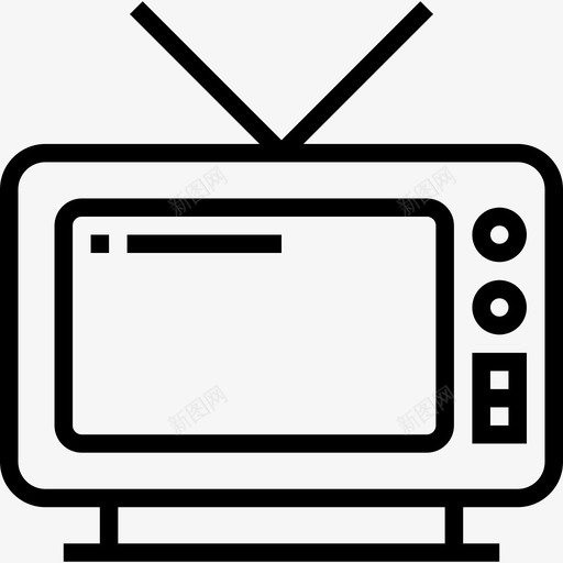 随身听复古科技2线性图标svg_新图网 https://ixintu.com 复古科技2 线性 随身听