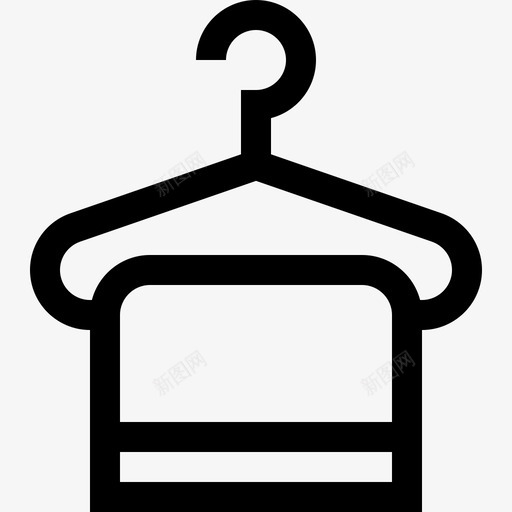 衣架酒店服务5直线图标svg_新图网 https://ixintu.com 直线 衣架 酒店服务5