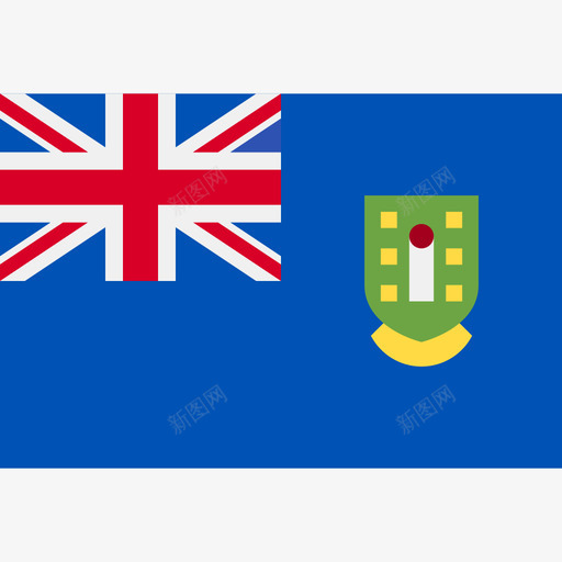 英属维尔京群岛长方形国家简单旗帜图标svg_新图网 https://ixintu.com 英属维尔京群岛 长方形国家简单旗帜
