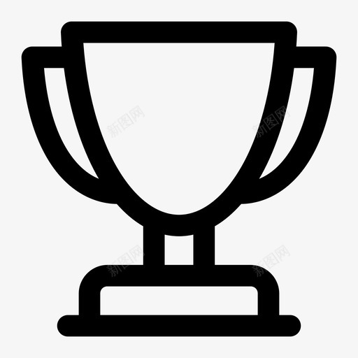 奖杯奖品锦标赛图标svg_新图网 https://ixintu.com 优胜者 奖品 奖杯 锦标赛