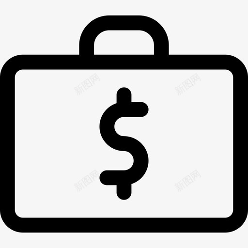 公文包银行业务11直线型图标svg_新图网 https://ixintu.com 公文包 直线型 银行业务11