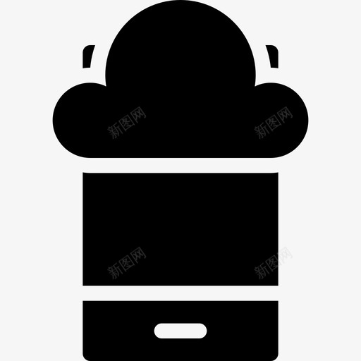 云服务移动通信图标svg_新图网 https://ixintu.com 云服务 移动 通信