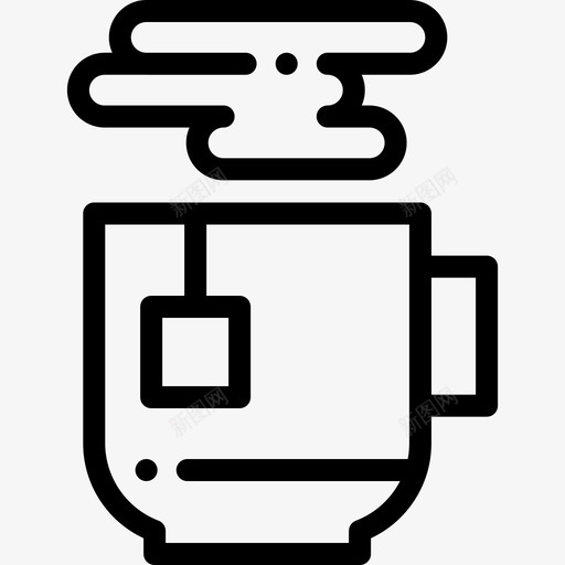 茶健康生活方式9线性图标svg_新图网 https://ixintu.com 健康生活方式9 线性 茶
