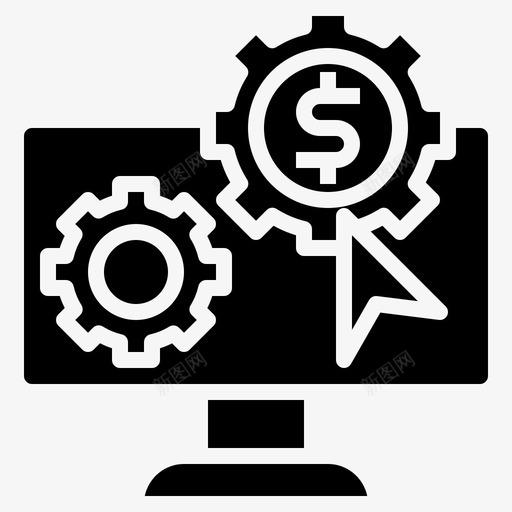 按点击付费电脑金钱图标svg_新图网 https://ixintu.com 按点击付费 搜索引擎优化和发展坚实 搜索引擎优化和网络 支付 电脑 金钱