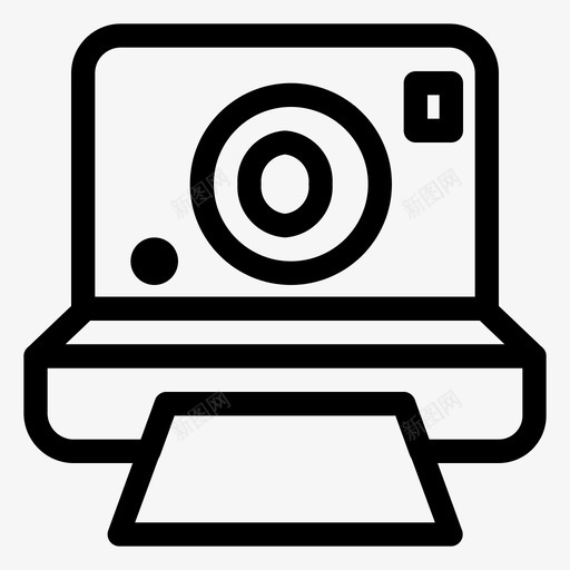 宝丽来模拟相机图标svg_新图网 https://ixintu.com 假日 宝丽来 摄影 旅行和度假 模拟 相机