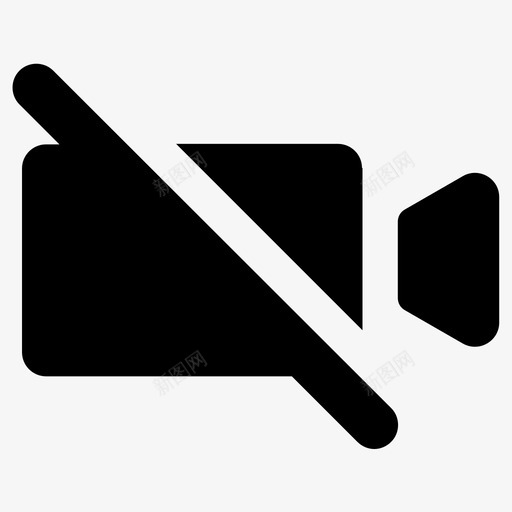 禁止录像禁止拍摄禁止摄像图标svg_新图网 https://ixintu.com 禁止录像 禁止拍摄 禁止摄像