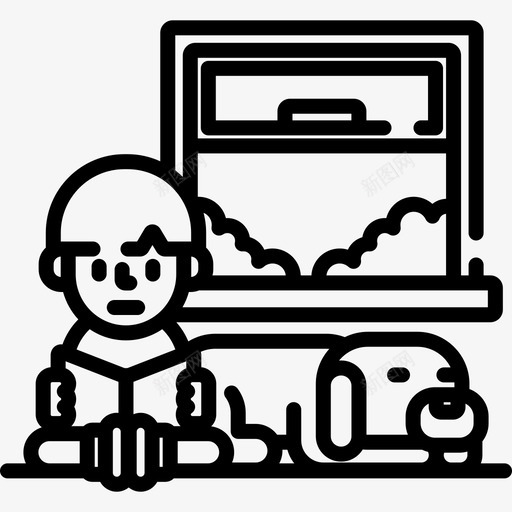阅读家庭生活6直系图标svg_新图网 https://ixintu.com 家庭生活6 直系 阅读