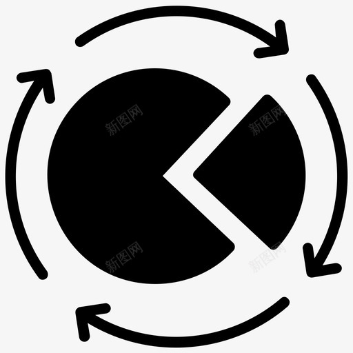 数据管理业务信息图数据分析图标svg_新图网 https://ixintu.com 业务信息图 增长黑客字形图标 数据分析 数据可视化 数据管理 统计 饼图