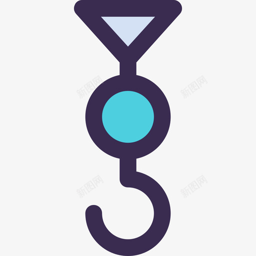 起重机安全7线性颜色蓝色图标svg_新图网 https://ixintu.com 安全7 线性颜色蓝色 起重机