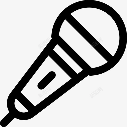 话筒通信78线性图标svg_新图网 https://ixintu.com 线性 话筒 通信78