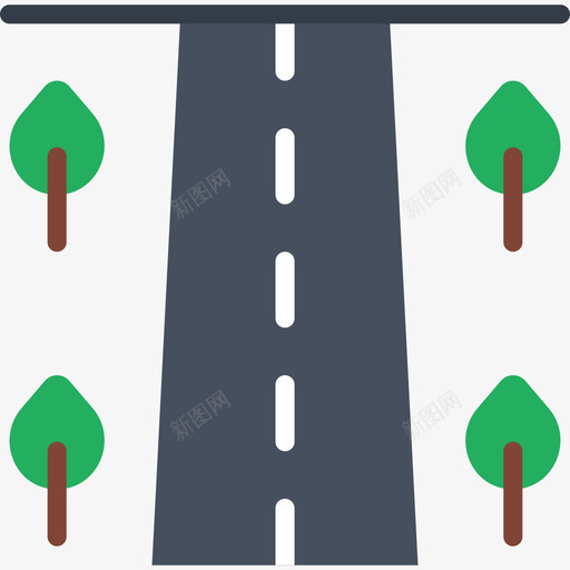 道路城市景观平坦图标svg_新图网 https://ixintu.com 城市景观 平坦 道路