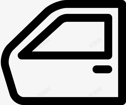 车门配件轿车图标svg_新图网 https://ixintu.com 开启 把手 更换门 汽车服务 汽车维修 汽车零件 玻璃 车门 轿车 配件 长凳