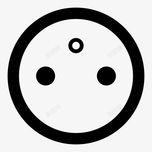 e型插座插座电源图标svg_新图网 https://ixintu.com eu插座 e型 e型插座 交流插座 插头 插座 电气 电流 电源 电线