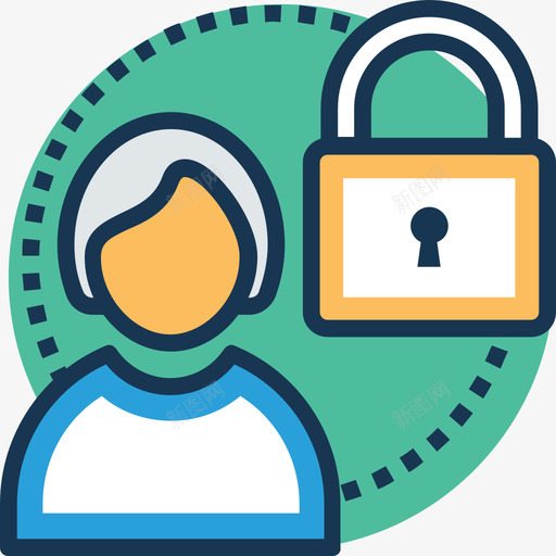 用户科技8线颜色图标svg_新图网 https://ixintu.com 用户 科技8 线颜色