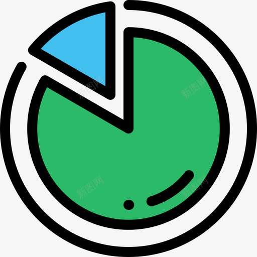 饼图信息图元素线颜色图标svg_新图网 https://ixintu.com 信息图元素 线颜色 饼图