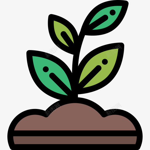 植物农业13线性颜色图标svg_新图网 https://ixintu.com 农业13 植物 线性颜色