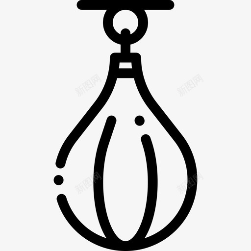 冲孔球健身器材5直线型图标svg_新图网 https://ixintu.com 健身器材5 冲孔球 直线型