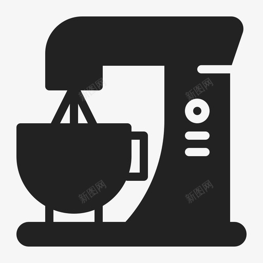 厨房辅助烹饪搅拌机图标svg_新图网 https://ixintu.com 厨房辅助 搅拌机 烹饪