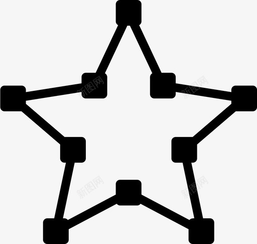 星型工具创建图标svg_新图网 https://ixintu.com Pretyconsdesignvol2solid 创建 插图 星型工具 绘图 绘画 设计