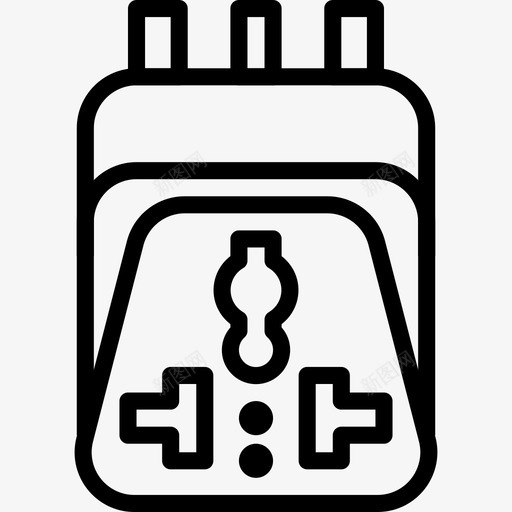 行程58线性适配器图标svg_新图网 https://ixintu.com 行程58线性适配器