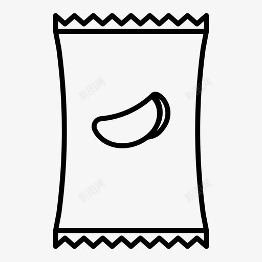 薯条袋食品图标svg_新图网 https://ixintu.com 包装 土豆 薯条 薯片 袋 食品