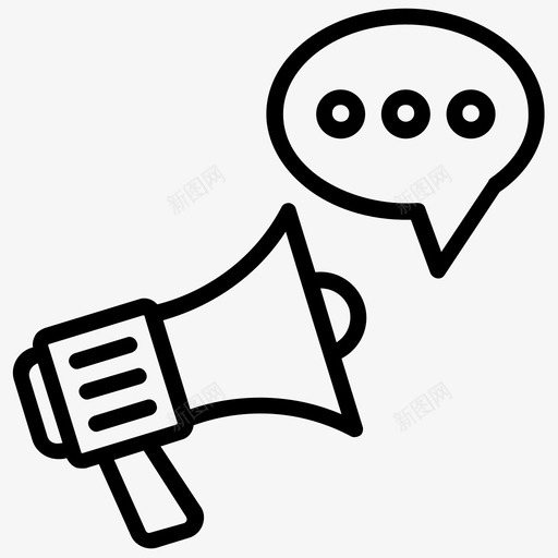 病毒式营销社交媒体社交网络图标svg_新图网 https://ixintu.com 工程元素线图标 病毒式广告 病毒式营销 社交媒体 社交网络