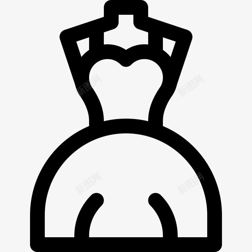 婚纱时尚电子商务6直系图标svg_新图网 https://ixintu.com 婚纱 时尚电子商务6 直系