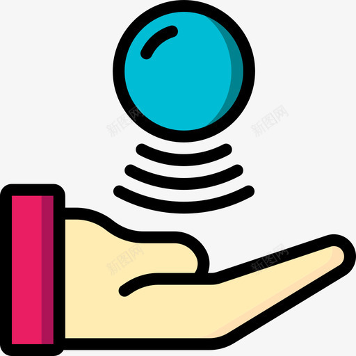 心灵遥控未来科技线条色彩图标svg_新图网 https://ixintu.com 心灵遥控 未来科技 线条色彩