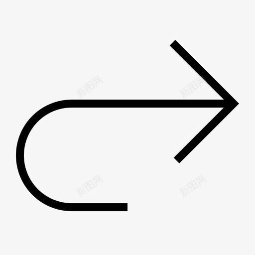 重做箭头后退图标svg_新图网 https://ixintu.com 后退 方向 箭头 继续 重做