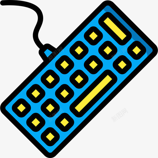 键盘家用电器5线颜色图标svg_新图网 https://ixintu.com 家用电器5 线颜色 键盘