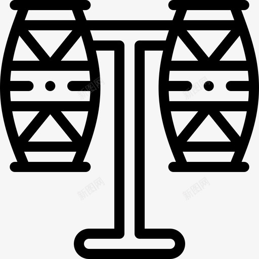 鼓巴西狂欢节7线性图标svg_新图网 https://ixintu.com 巴西狂欢节7 线性 鼓