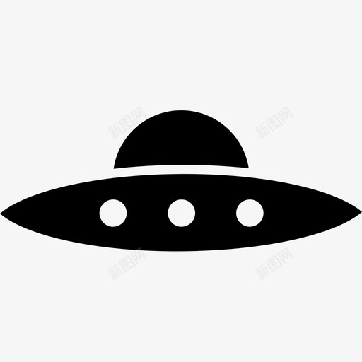 飞碟幻想神秘图标svg_新图网 https://ixintu.com 太空 太空固体图标 幻想 神秘 飞碟