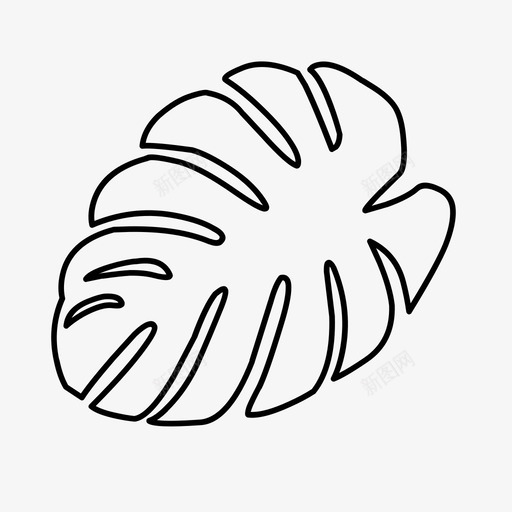 叶植物树叶图标svg_新图网 https://ixintu.com 叶 怪兽 树叶 棕榈 植物