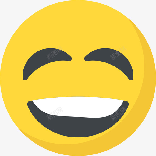 开心笑脸4平淡图标svg_新图网 https://ixintu.com 平淡 开心 笑脸4