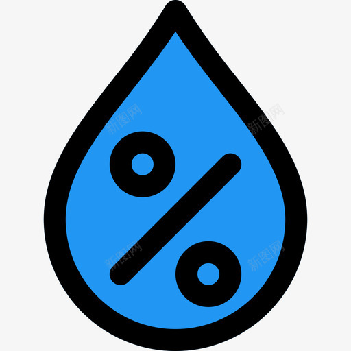 湿度天气104线性颜色图标svg_新图网 https://ixintu.com 天气104 湿度 线性颜色