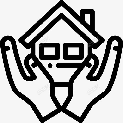 住宅房地产39线性图标svg_新图网 https://ixintu.com 住宅 房地产39 线性
