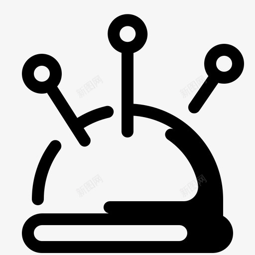 别针时装师手工艺品图标svg_新图网 https://ixintu.com 别针 手工艺品 时装师 裁缝 针