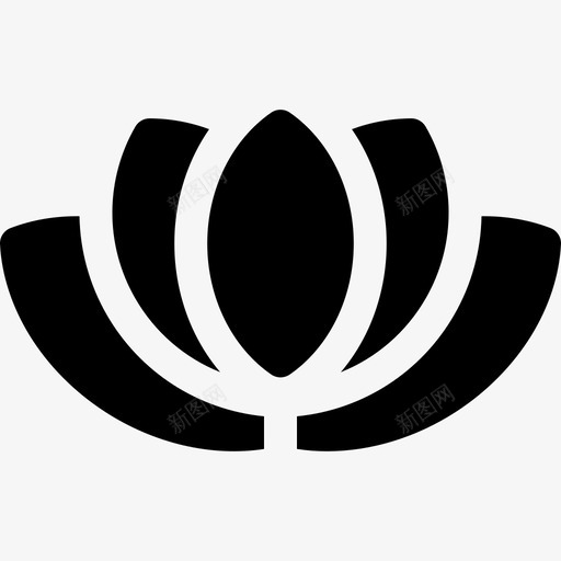 莲花中国21填充图标svg_新图网 https://ixintu.com 中国21 填充 莲花
