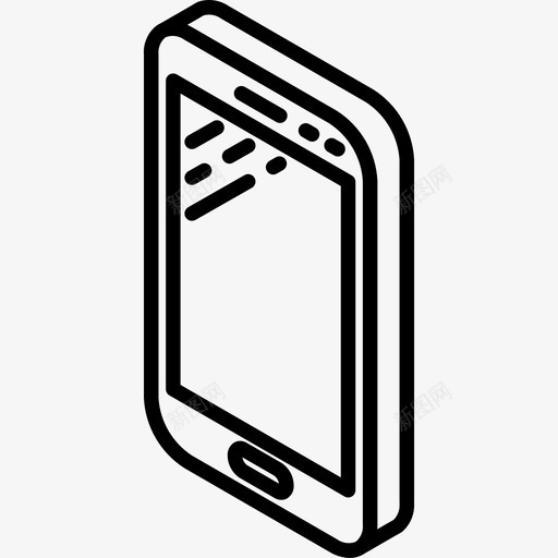 智能手机tech8线性图标svg_新图网 https://ixintu.com tech8 智能手机 线性