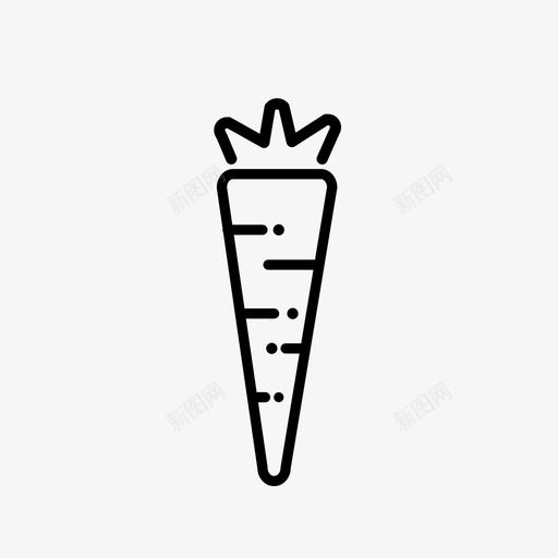 胡萝卜食品配料图标svg_新图网 https://ixintu.com 橘子 胡萝卜 蔬菜 配料 食品