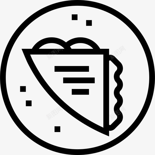 玉米卷快餐12直系图标svg_新图网 https://ixintu.com 快餐12 玉米卷 直系