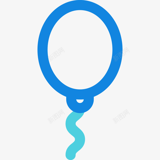 气球生日46直线蓝图标svg_新图网 https://ixintu.com 气球 生日46 直线蓝