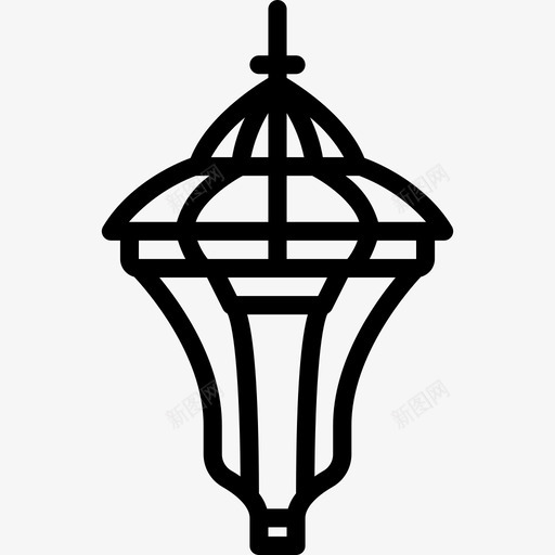 灯柱园艺21直线型图标svg_新图网 https://ixintu.com 园艺21 灯柱 直线型