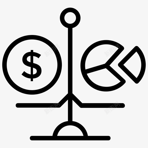 业务分析平衡规模业务比较图标svg_新图网 https://ixintu.com 业务分析 业务比较 增长黑客线图标 平衡规模 竞争 财务表现 饼图