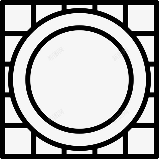 餐盘食品和饮料15直系图标svg_新图网 https://ixintu.com 直系 食品和饮料15 餐盘